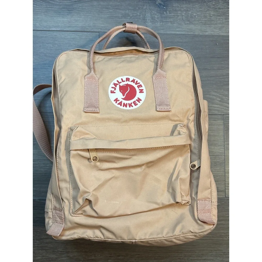 FJALLRAVEN Kanken Backpack Peach Sand Classic Bag  #23510  Pink